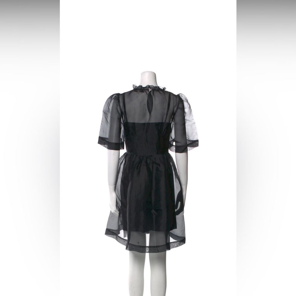Sea New York Black Sheer Puff-Sleeve Dress - Picture 3 of 4